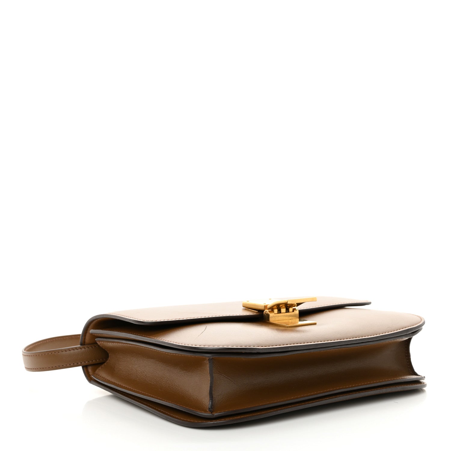 Box Calfskin Medium Classic Box Flap Bag Camel