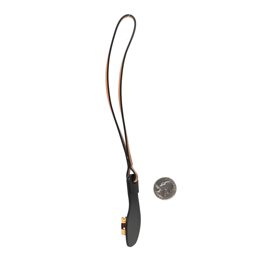 Lizard Butler Calfskin Hunter Oran Nano Bag Charm Sesame Naturel