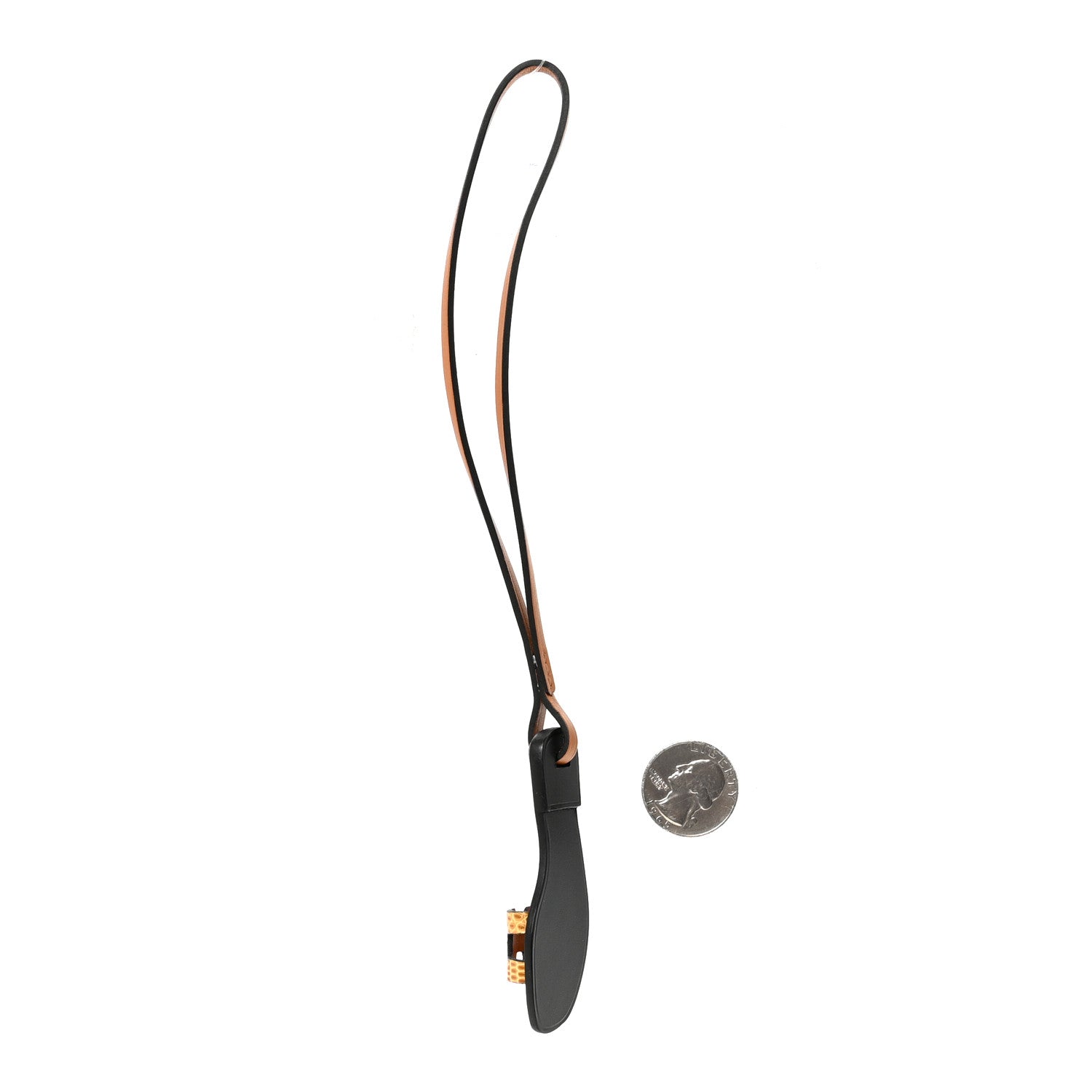 Lizard Butler Calfskin Hunter Oran Nano Bag Charm Sesame Naturel