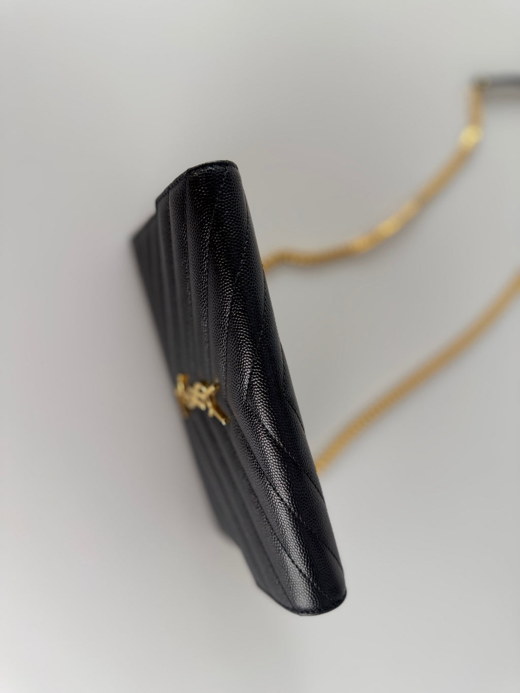 Saint Laurent YSL Chain Wallet Monogram Nero Wallet On A Chain bag
