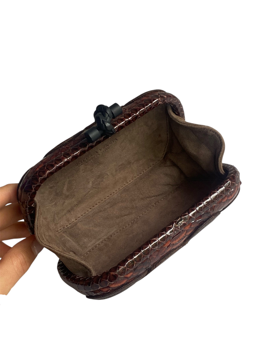Bottega Veneta Python Knot Clutch