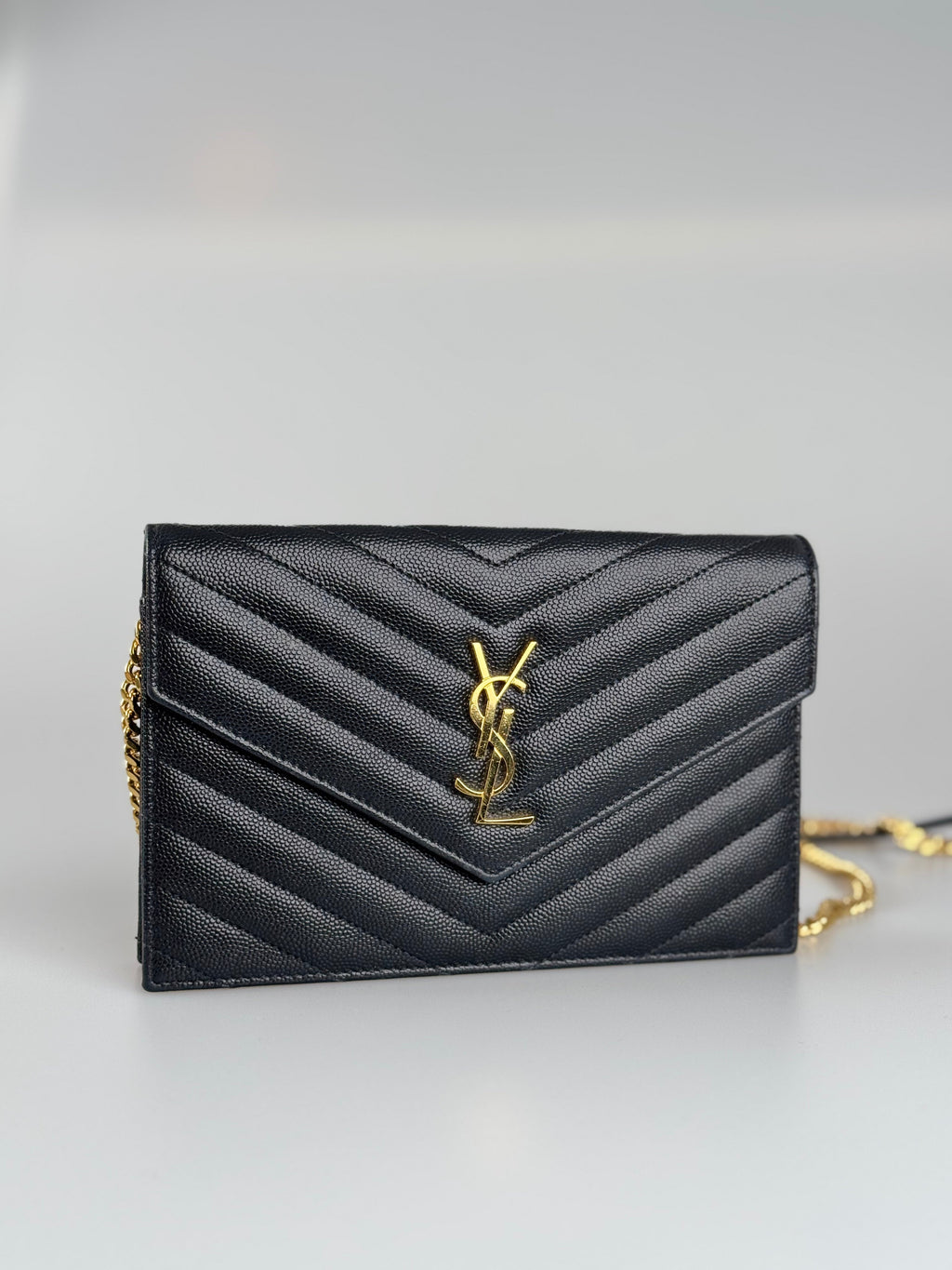 Saint Laurent YSL Chain Wallet Monogram Nero Wallet On A Chain bag