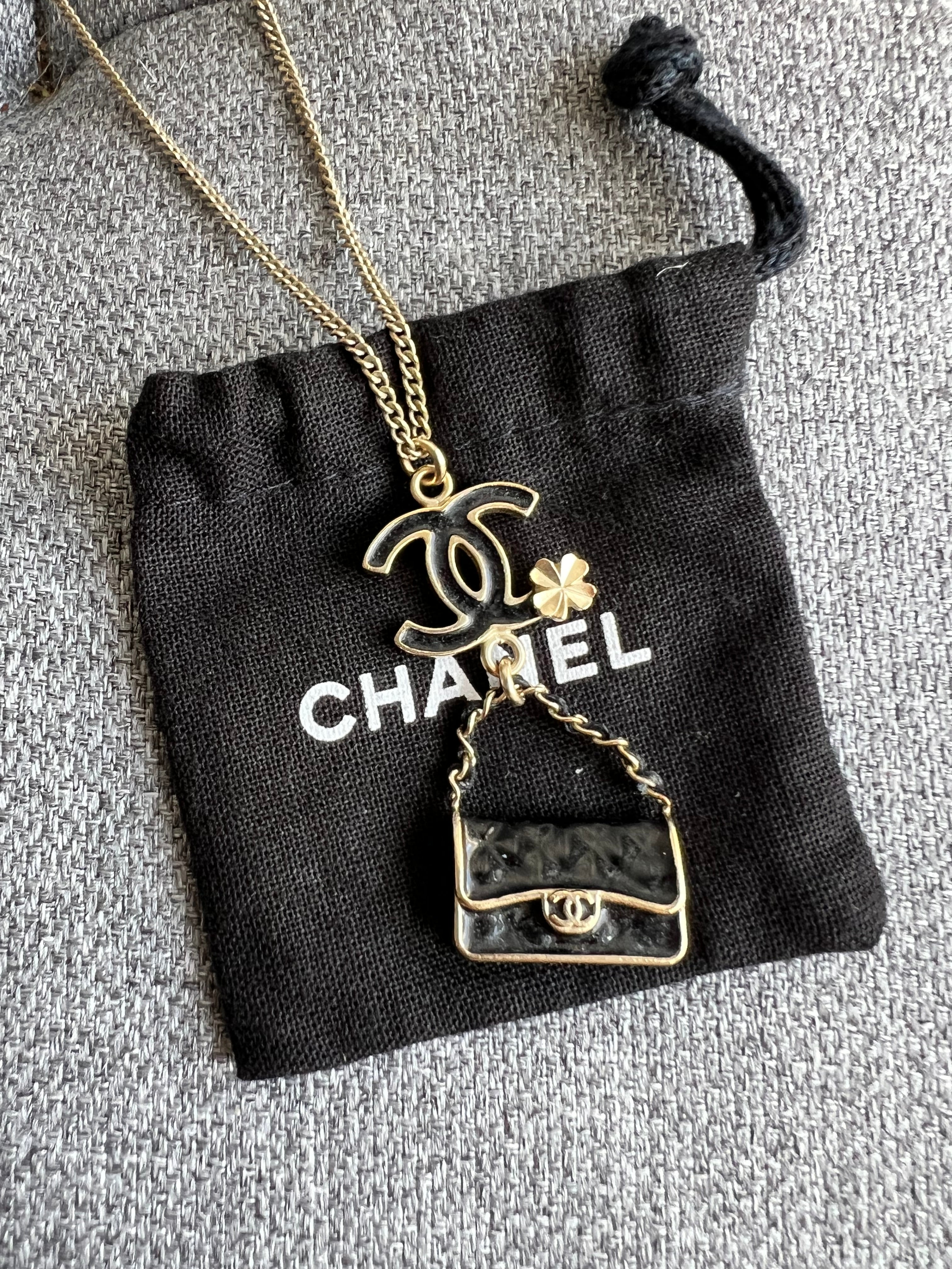 Chanel CC Bag Charm Necklace