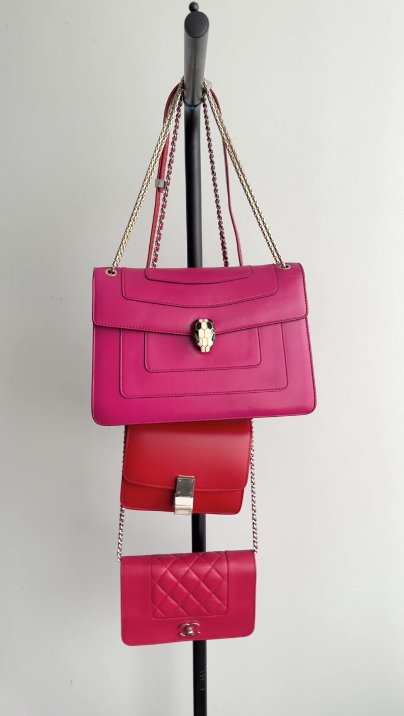 Celine Red Leather Small Box Bag