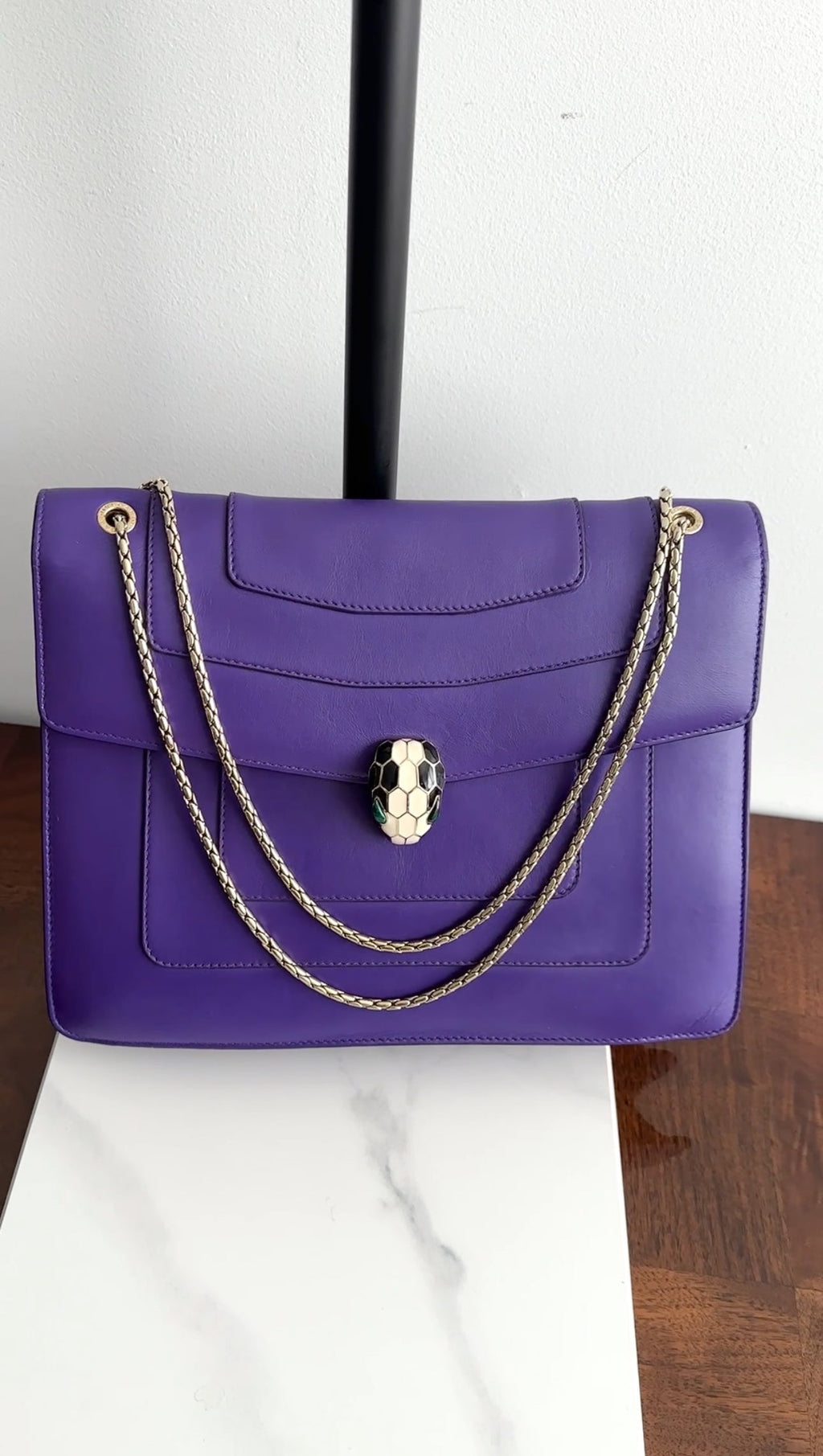 Bvlgari Serpenti Forever Flap Purple Large