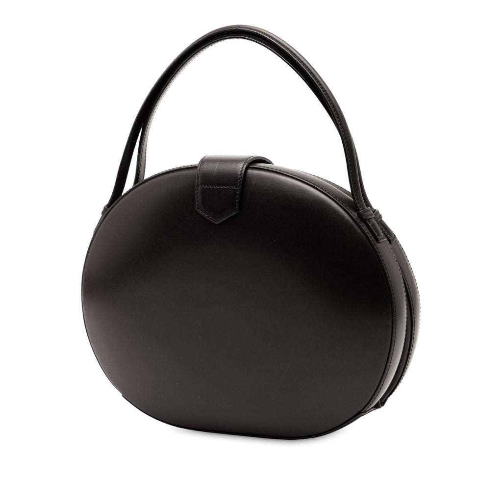 Round Top Handle Bag Leather