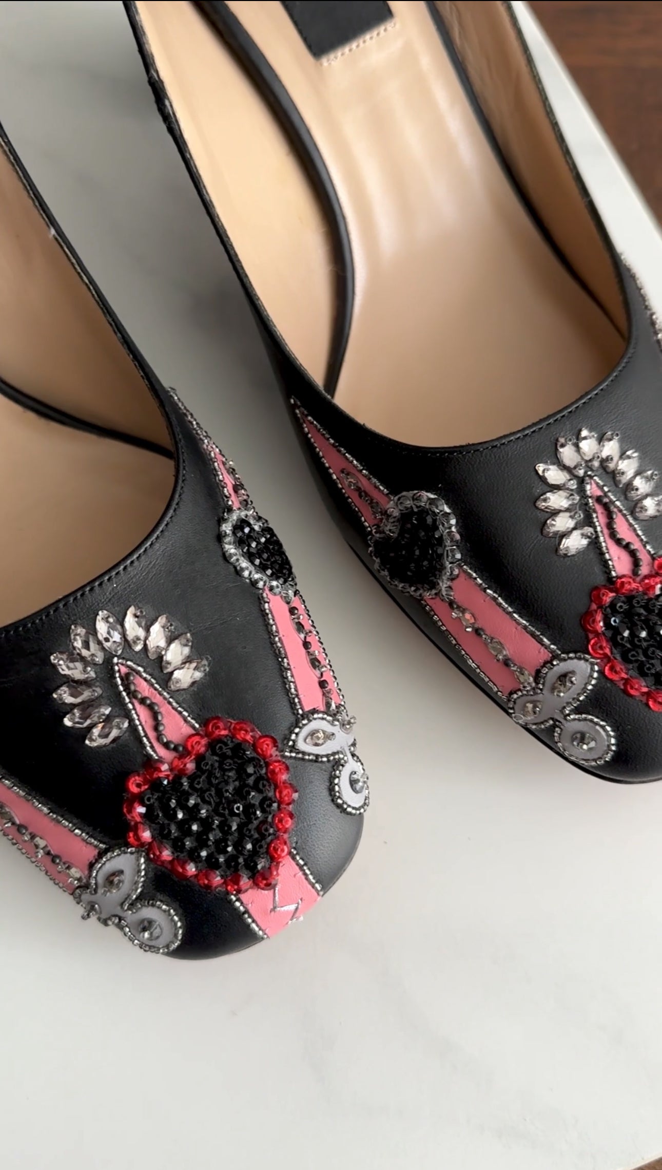 Valentino x Alessandro Michele Heart and Sword Print Pumps - 37