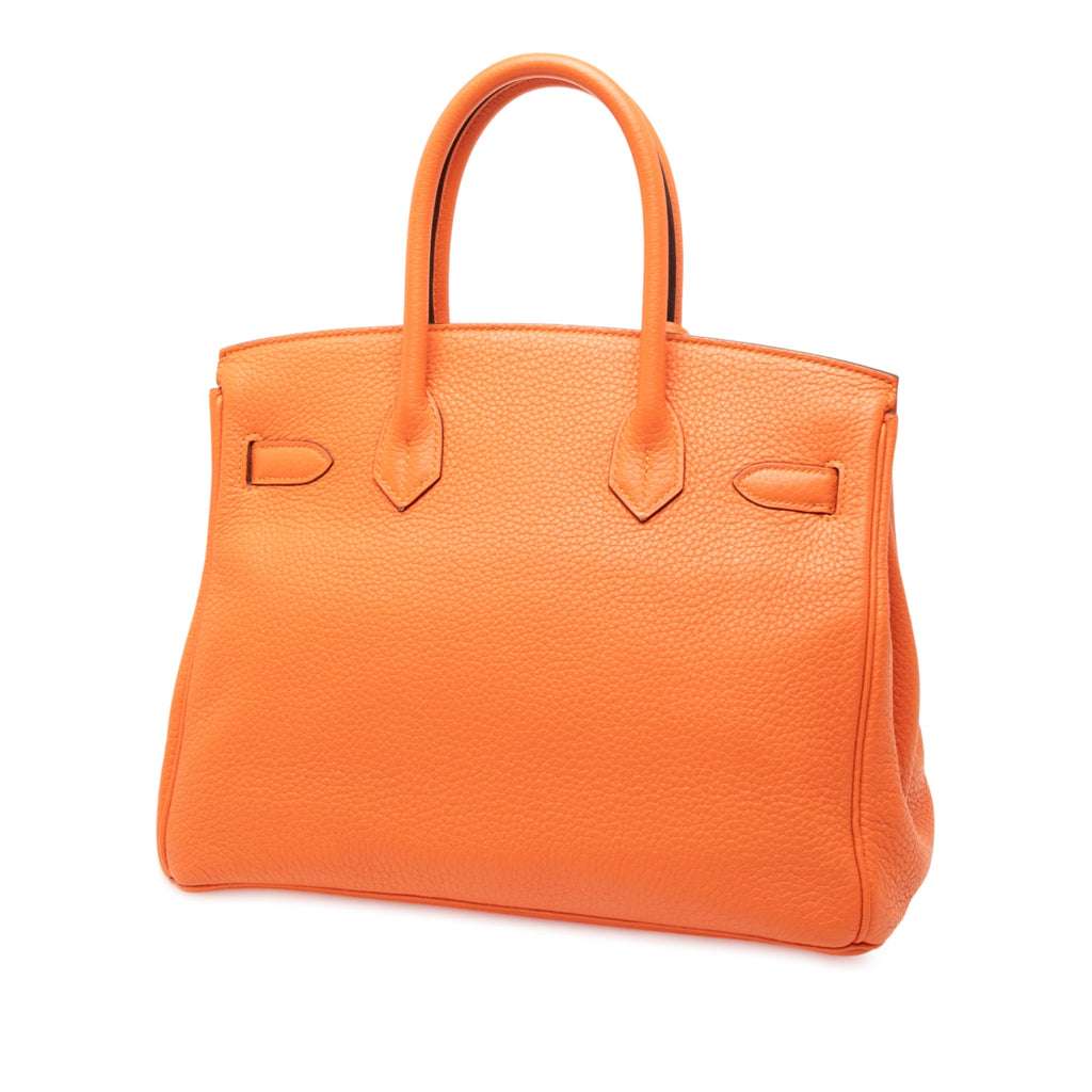 Birkin Handbag Orange Togo with Gold Hardware 30