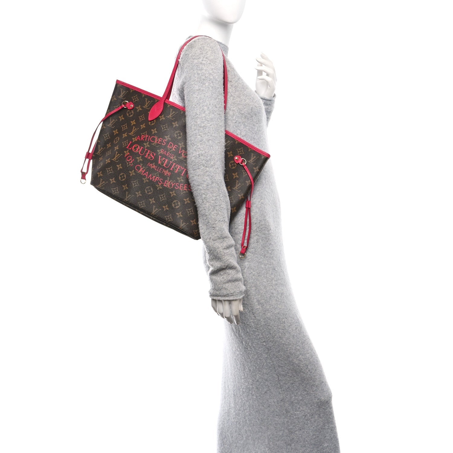 Monogram Articles de Voyage Ikat Neverfull MM Rose Indien