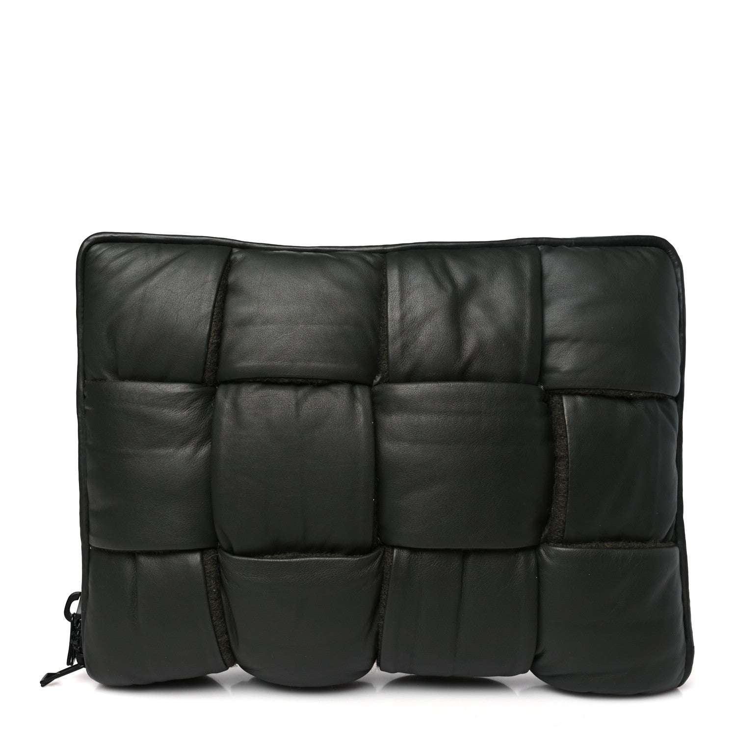 Calfskin Maxi Intrecciato Puffy Laptop Pouch Camping