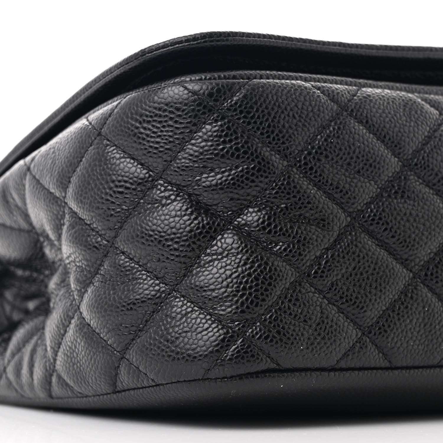 Caviar Large Timeless CC Flap Black