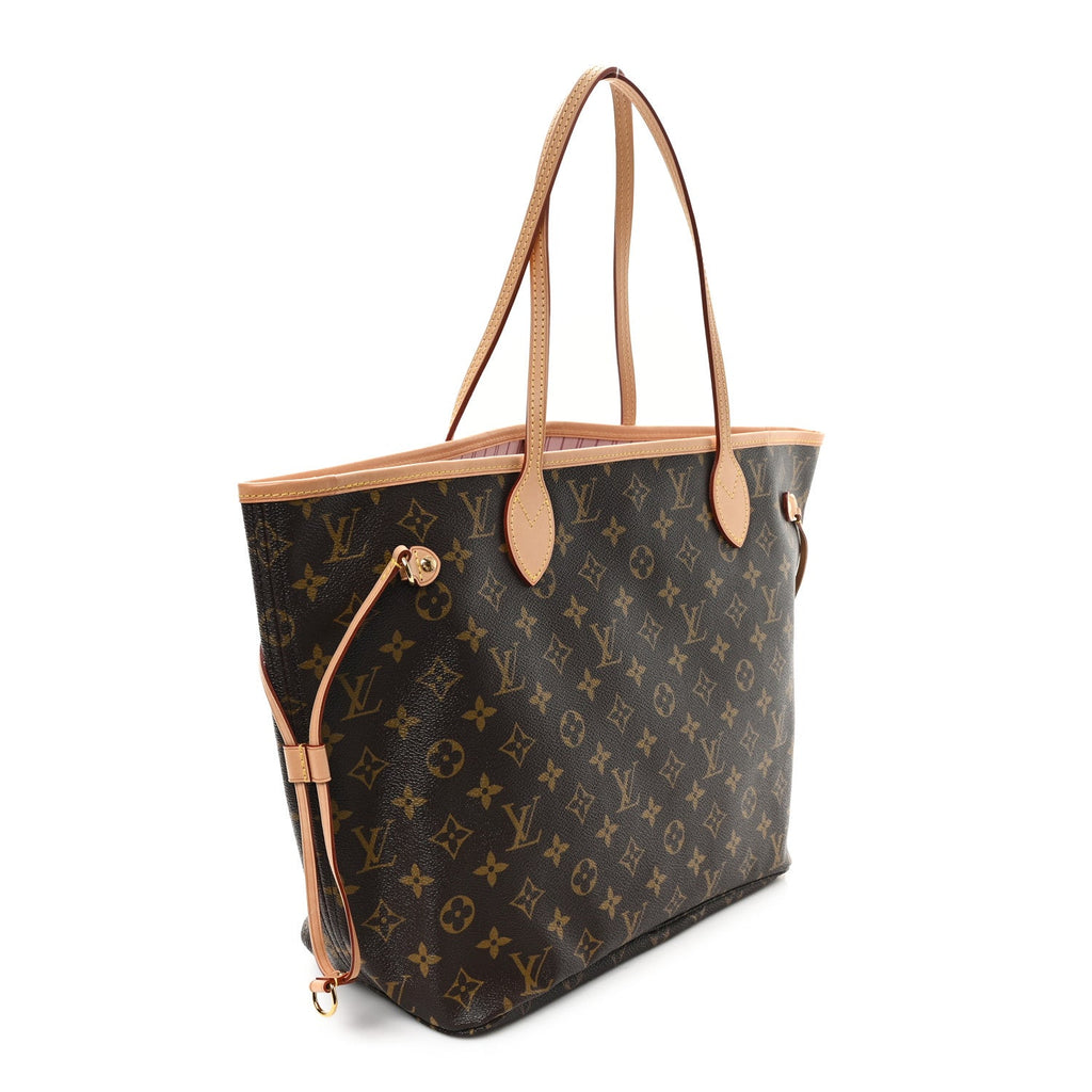 Monogram Sydney V Neverfull MM Rose Ballerine