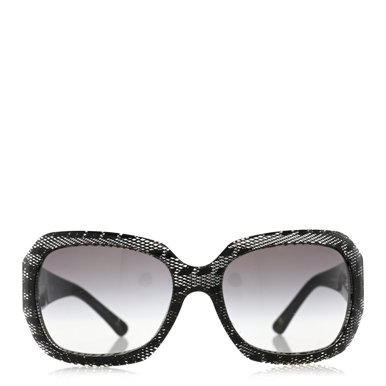 Acetate CC Lace Effect Sunglasses 5146 Black White