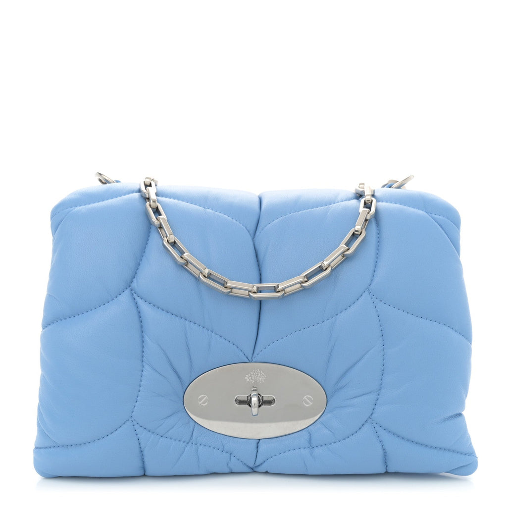 Nappa Pillow Quilted Little Softie Bag Cornflower Blue