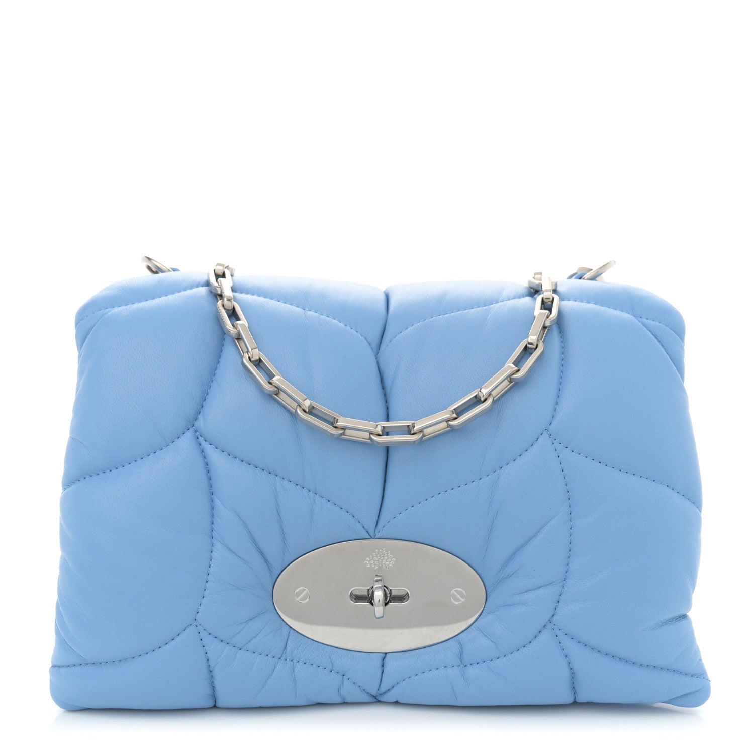 Nappa Pillow Quilted Little Softie Bag Cornflower Blue