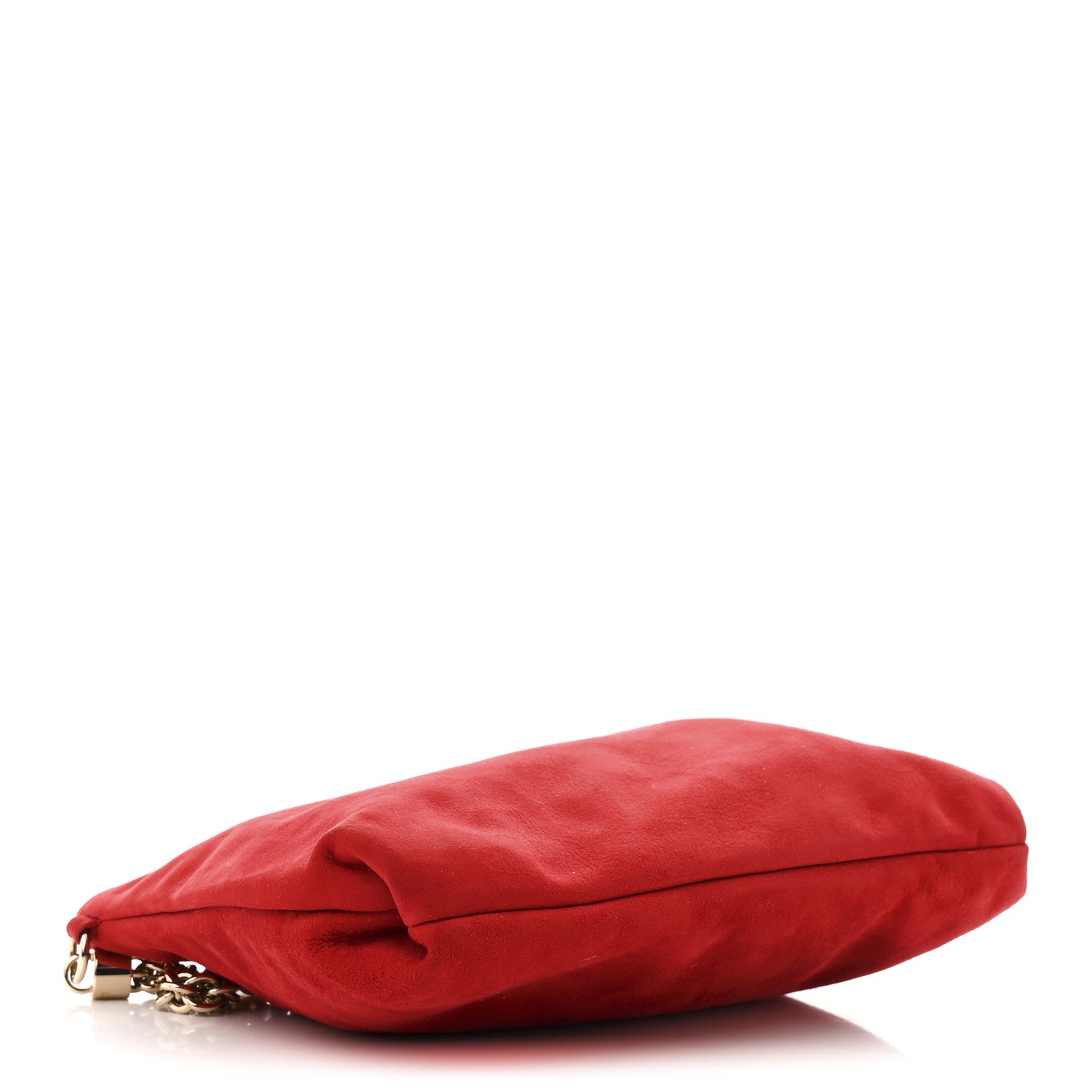 Suede Callie Shoulder Bag Red