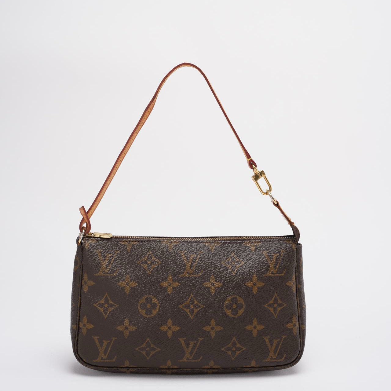 Louis Vuitton Pochette Monogram Canvas Accessoires Pouch Brown