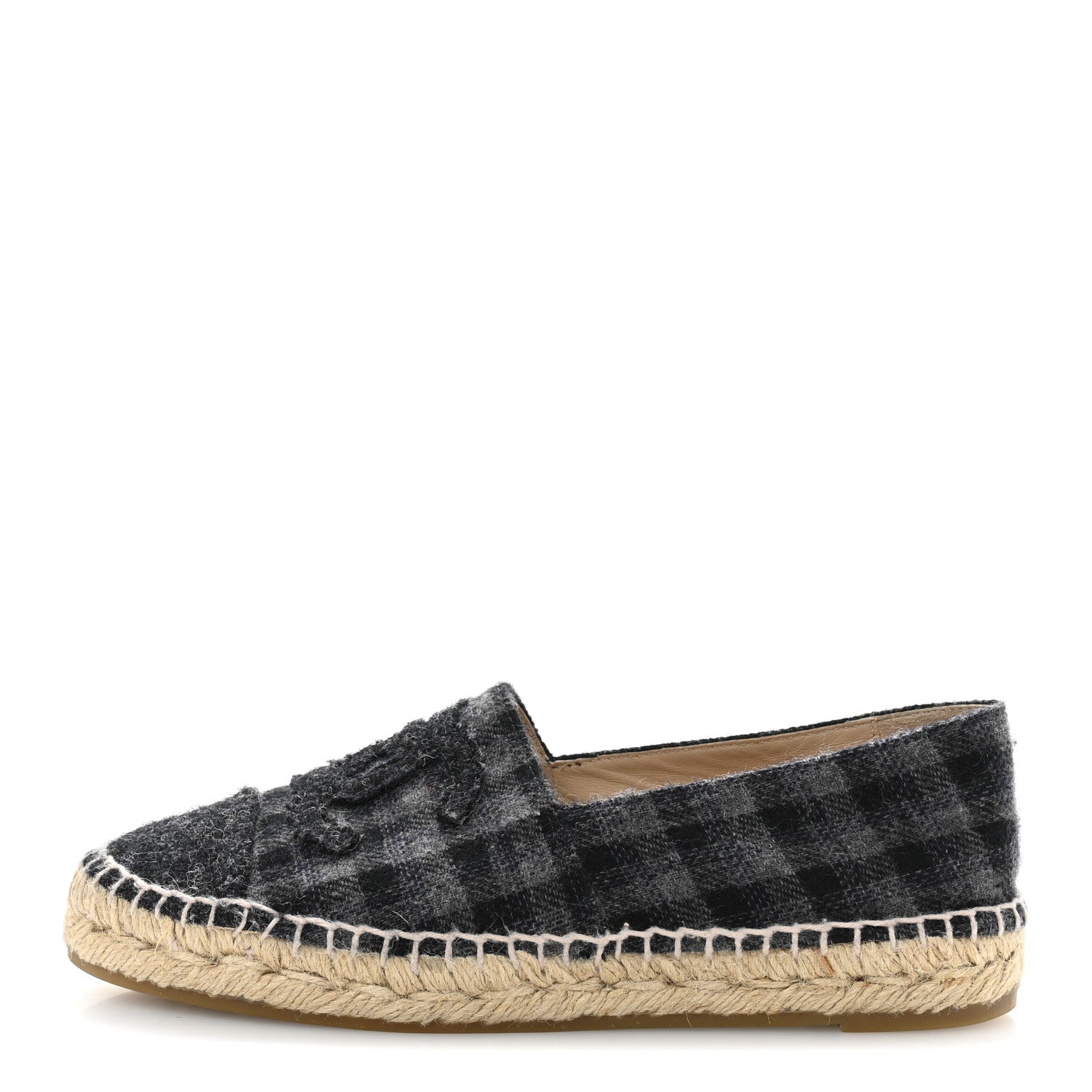 Flannel CC Espadrilles 36 Dark Grey Black