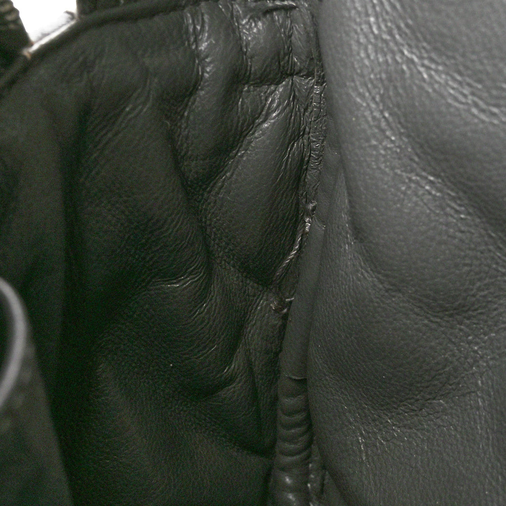 Aged Calfskin Quilted Medium Reissue Camera Case Grey
