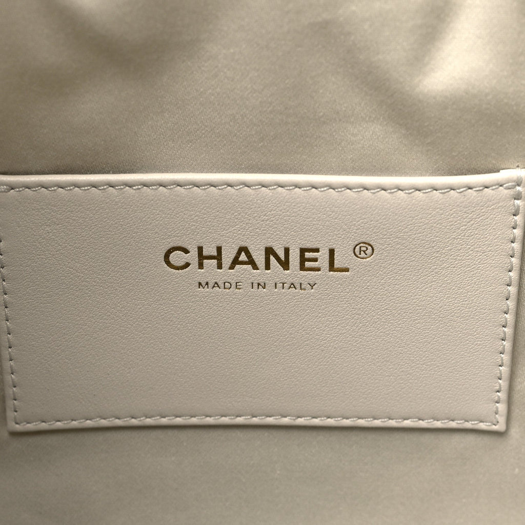 Tweed Quilted Small Chanel 25 Handbag Ecru Khaki Gold Red