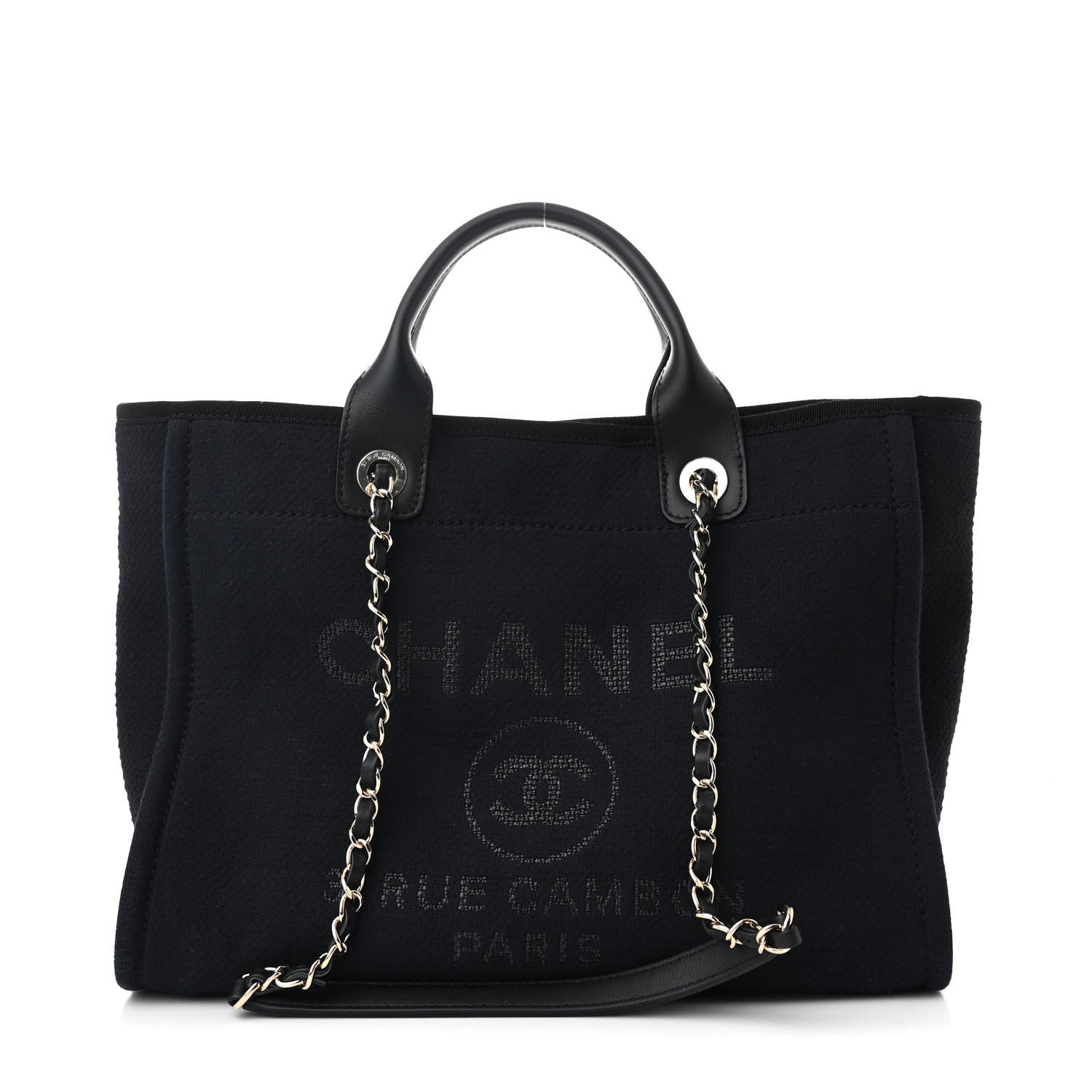 Mixed Fibers Small Deauville Tote Black