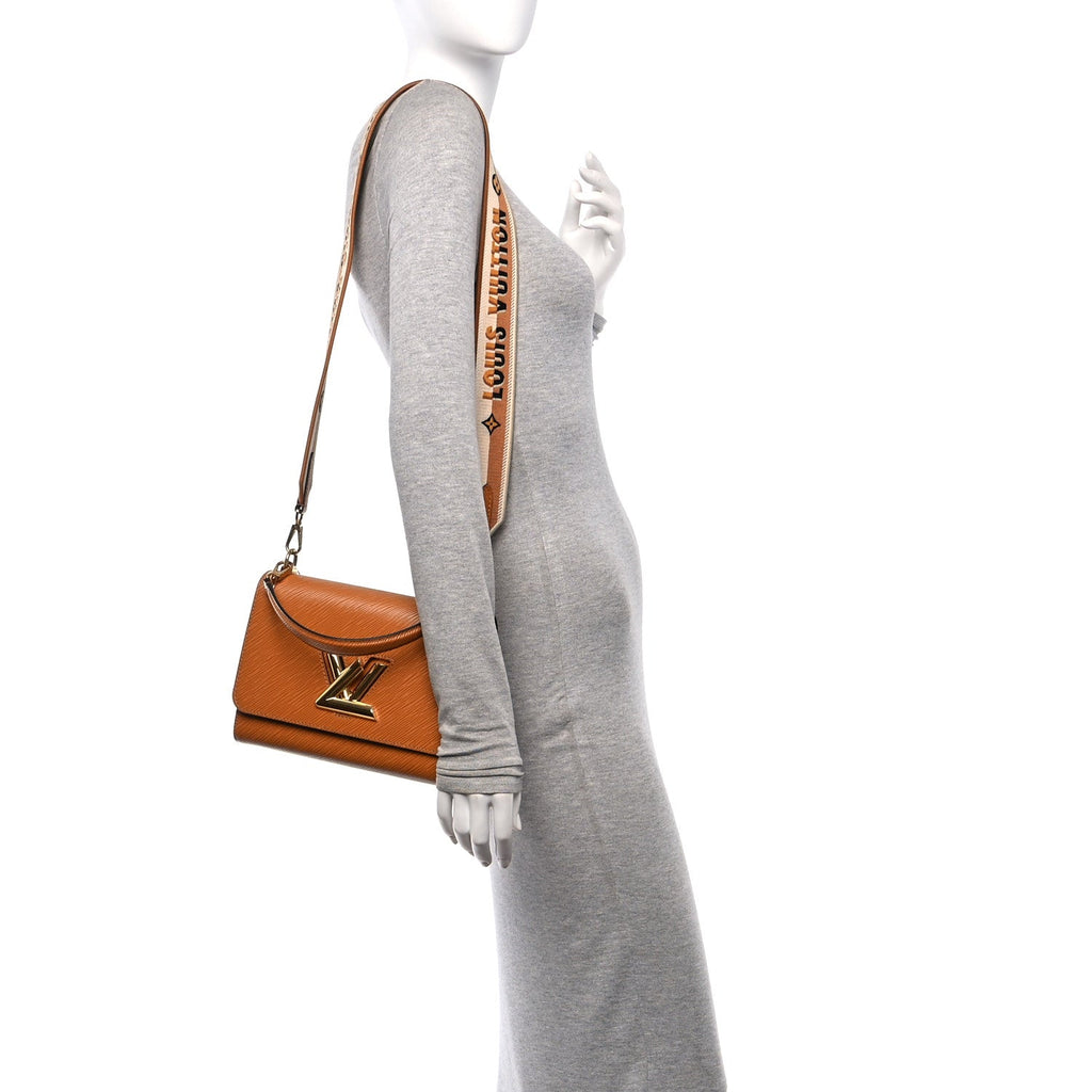 Epi Twist Shoulder Bag MM Gold Honey