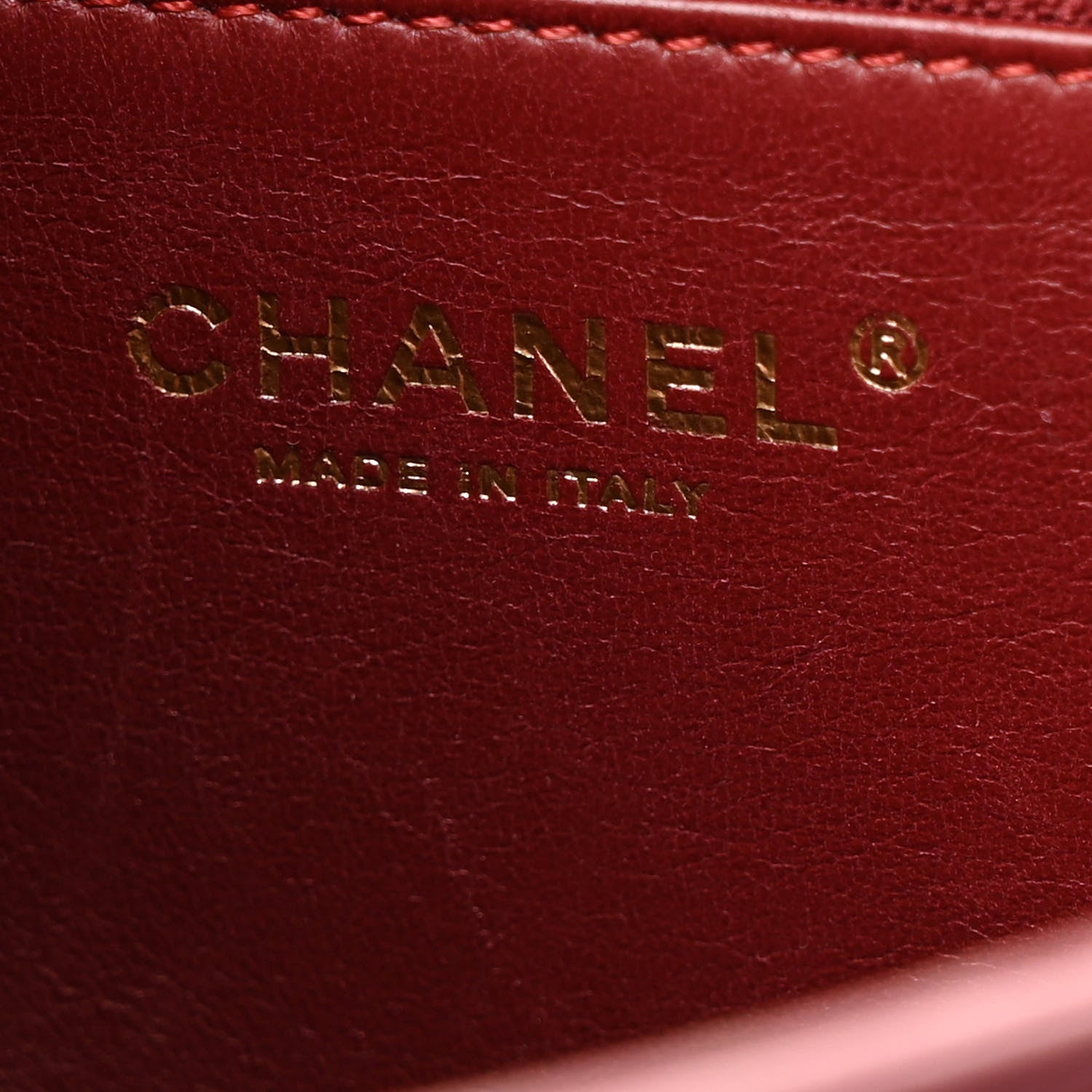 Calfskin Quilted Straight Lined Flap Purple