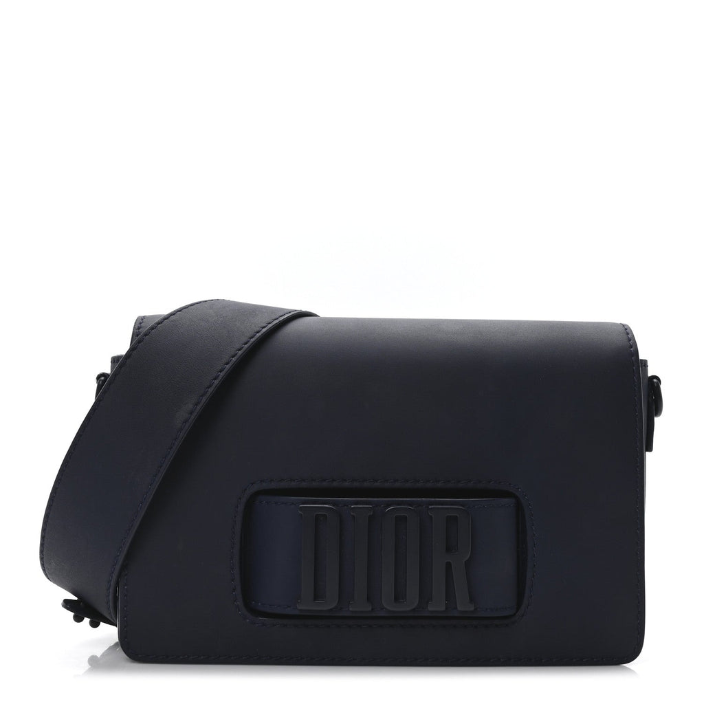 Smooth Calfskin Dio(r)evolution Flap Bag Dark Blue
