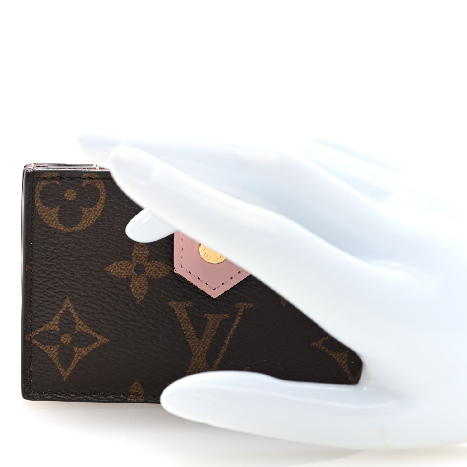 Monogram Gusset  Holder Rose Ballerine