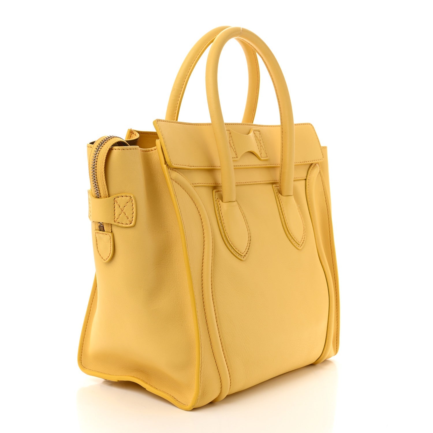 Smooth Calfskin Mini Luggage Citron