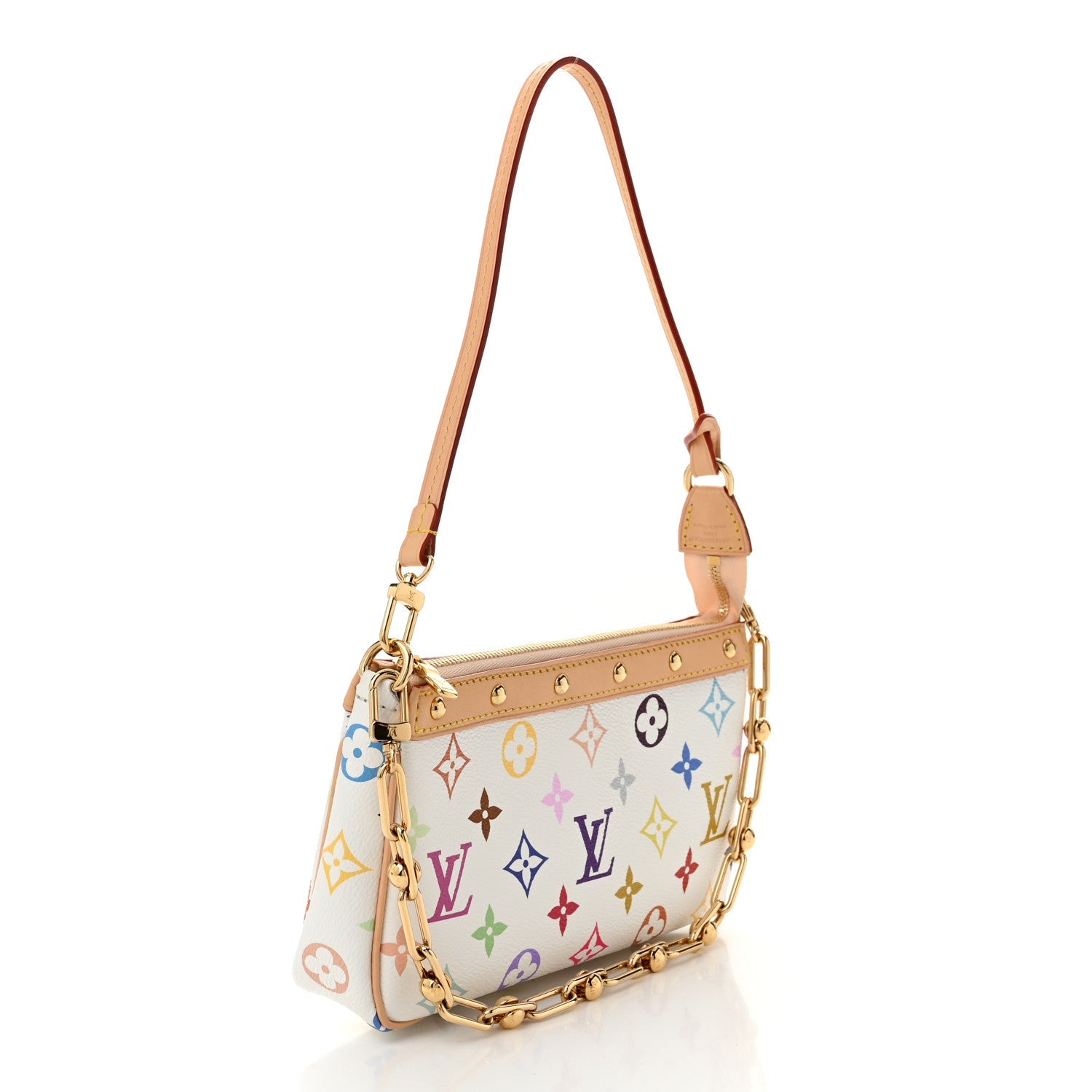 LV X TM Monogram Multicolor Pochette Accessories White