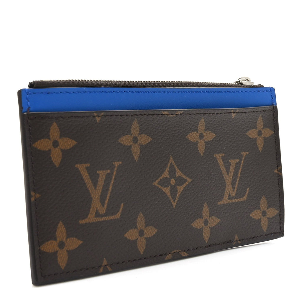 Monogram Calfskin Coin  Holder Indigo Blue