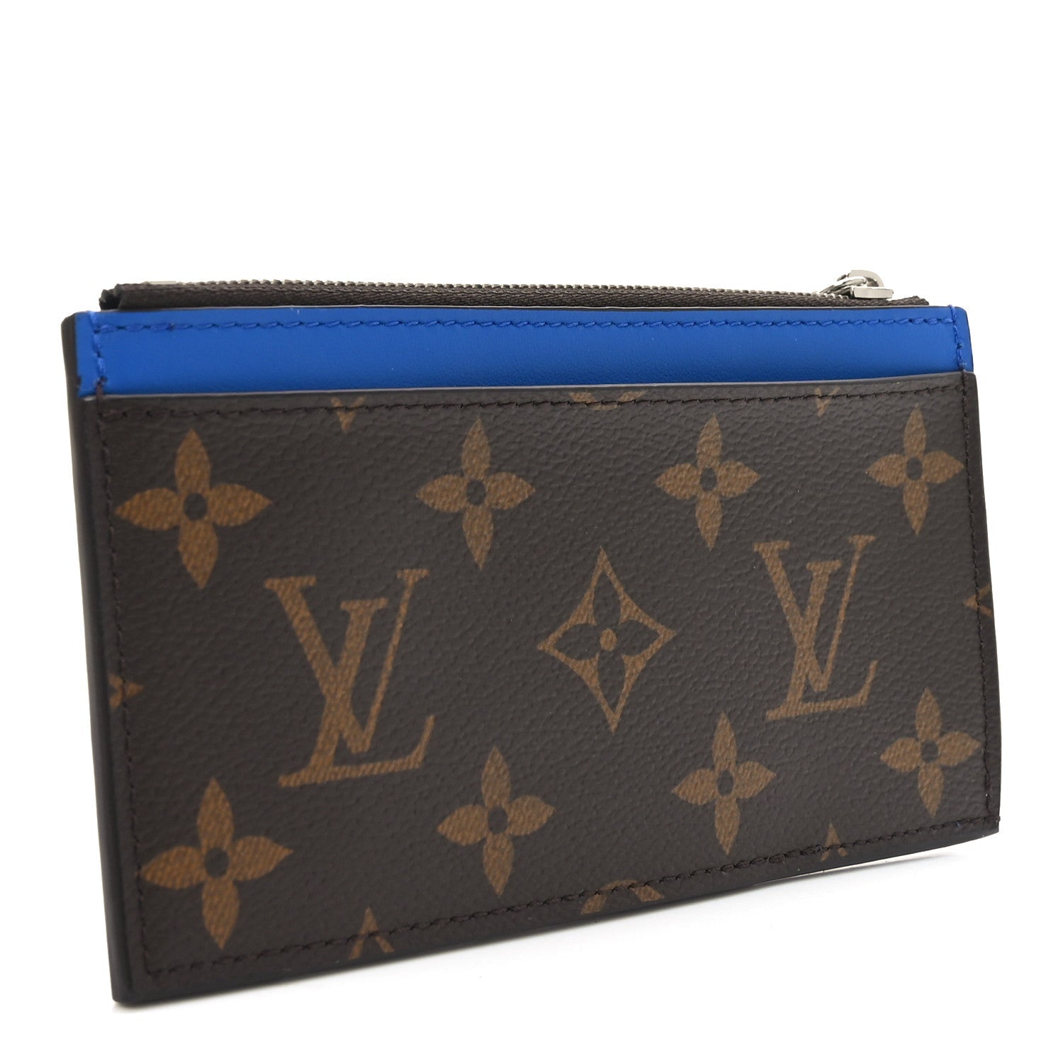Monogram Calfskin Coin  Holder Indigo Blue