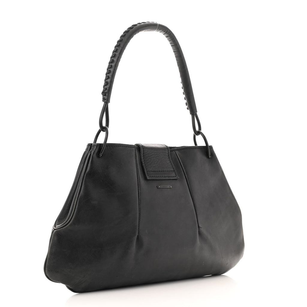 Calfskin Hobo Black
