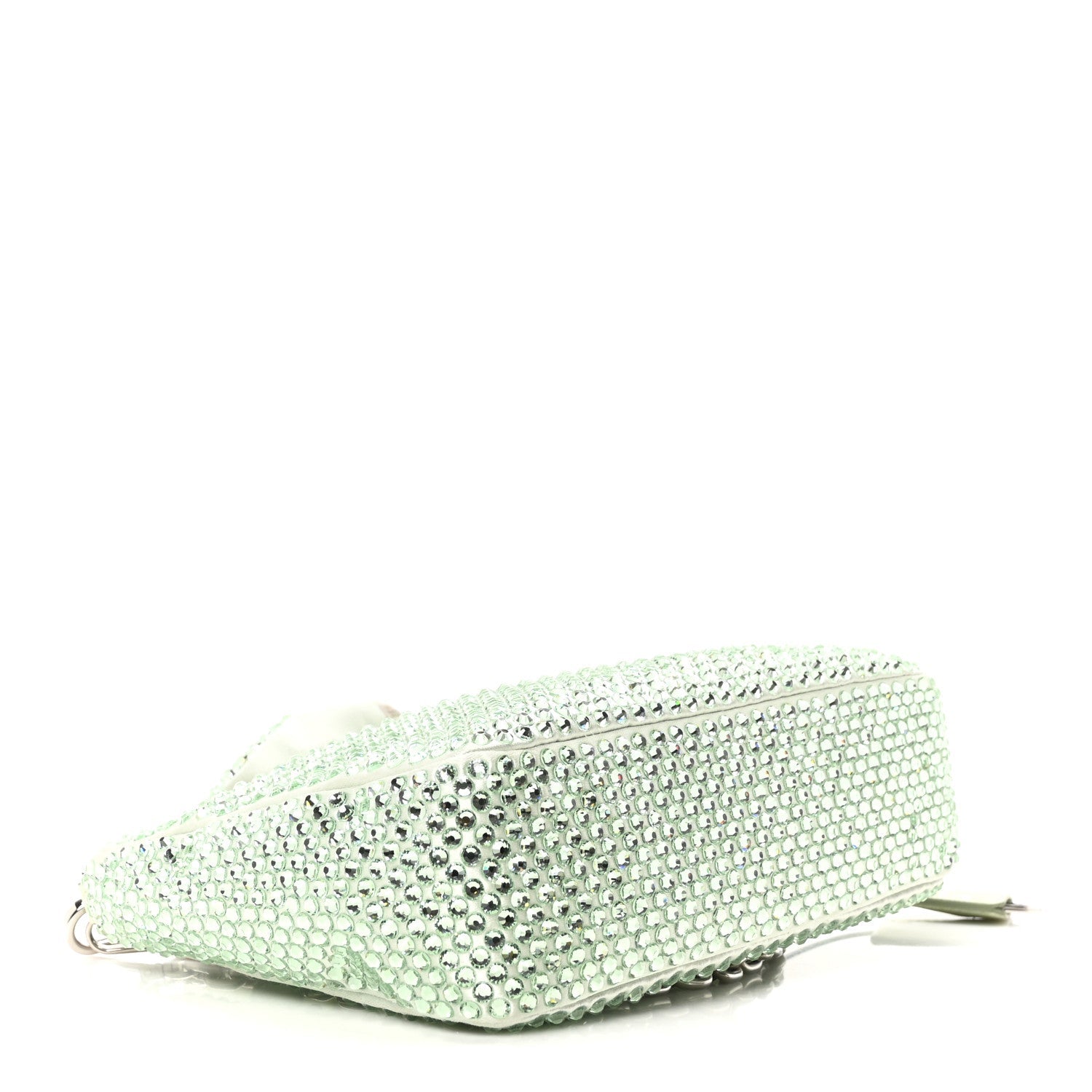 Satin Crystal Re-Edition 2005 Shoulder Bag Acqua