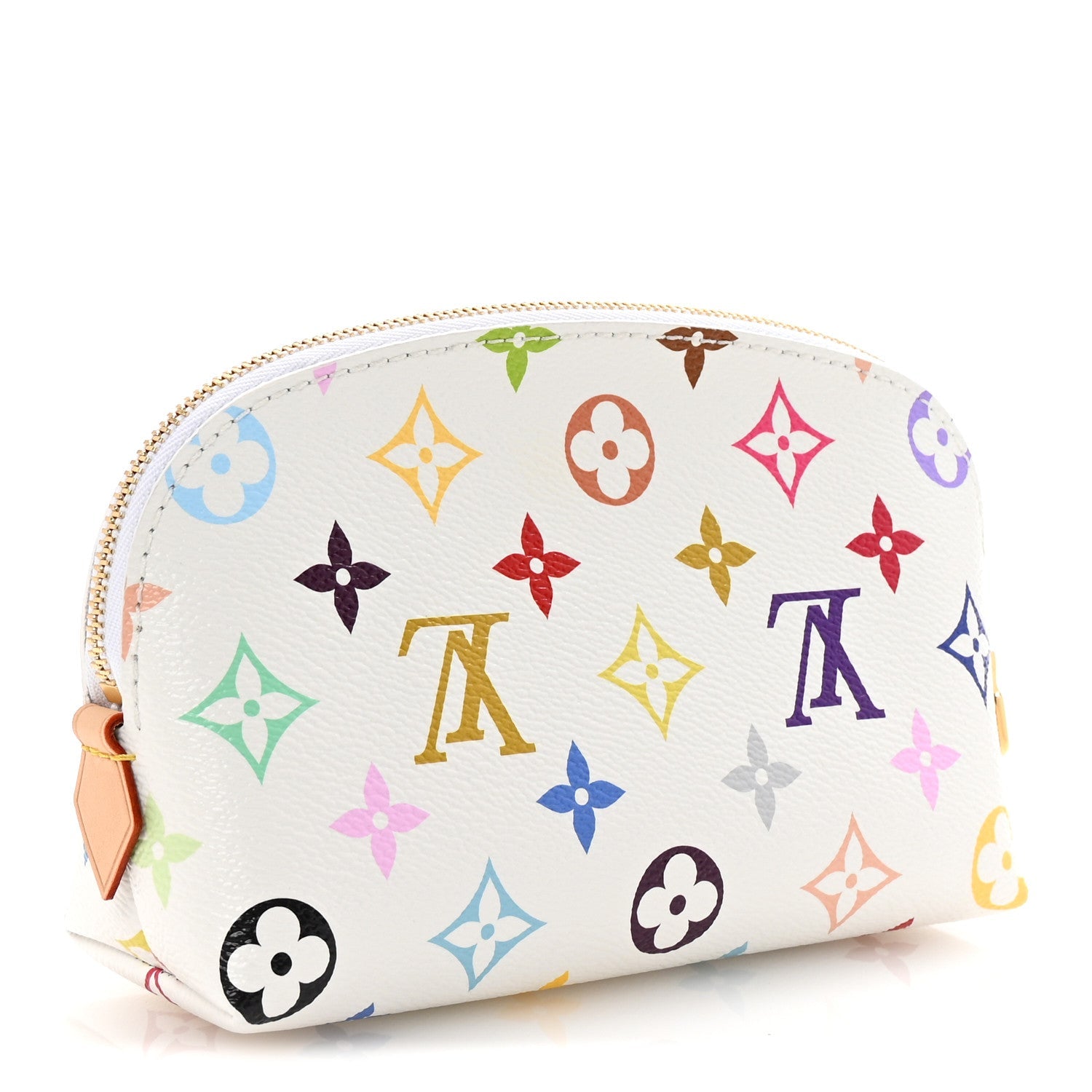 LV x TM Monogram Multicolor Cosmetic Pouch PM White