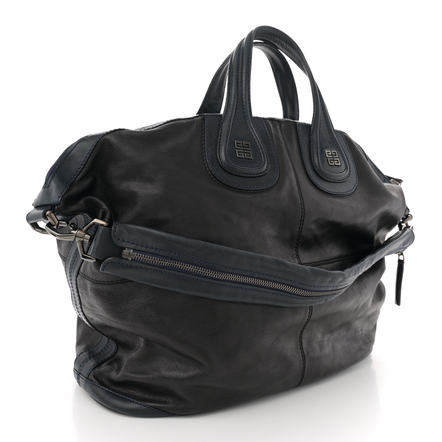 Sugar Goatskin Large Nightingale Black Navy