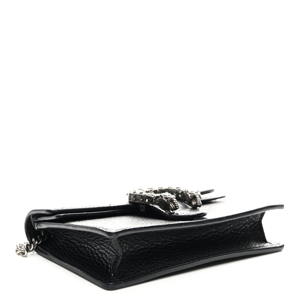 Calfskin Super Mini Dionysus Shoulder Bag Black