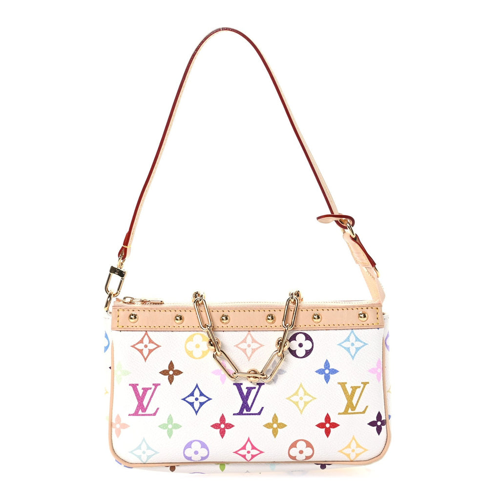 LV X TM Monogram Multicolor Pochette Accessories White