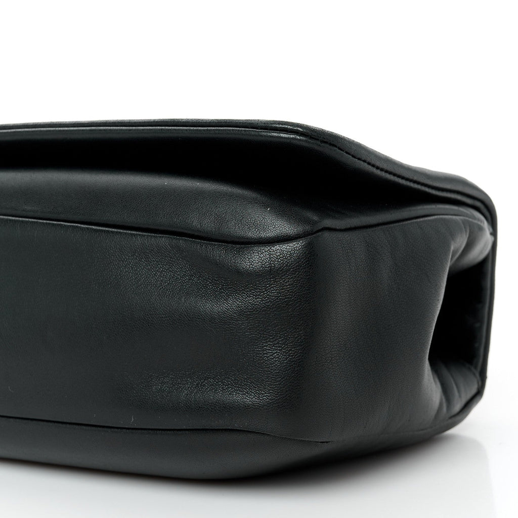 Lambskin Studded CC East West Flap Black