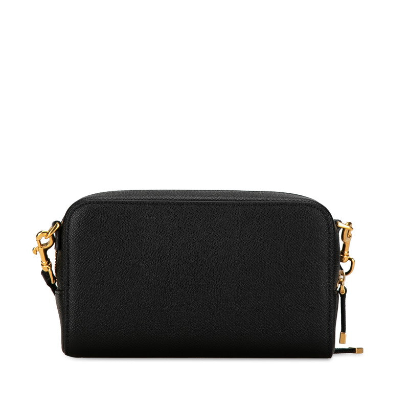 Dior Caro Double Pouch Leather 2way Shoulder Bag