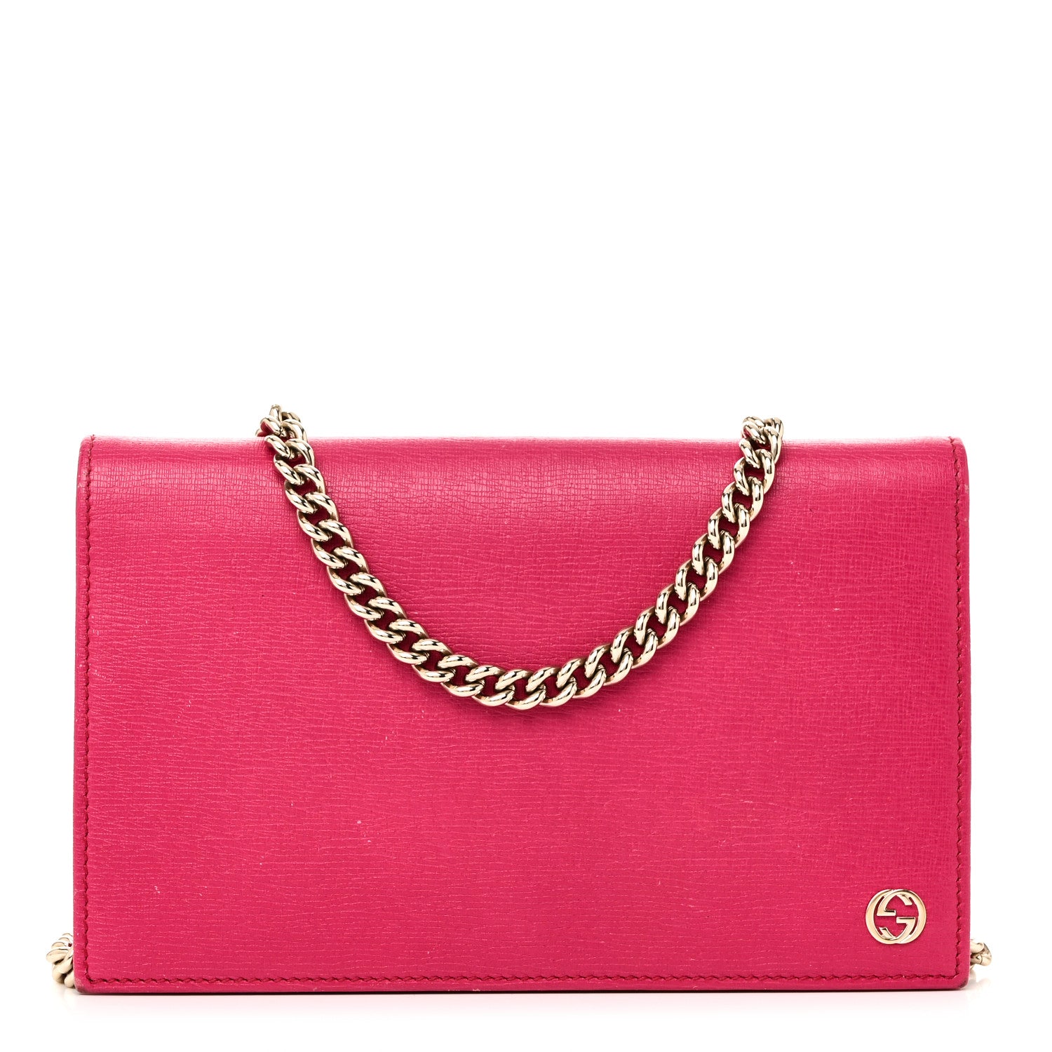 Textured Calfskin Medium Betty Chain Wallet Blossom