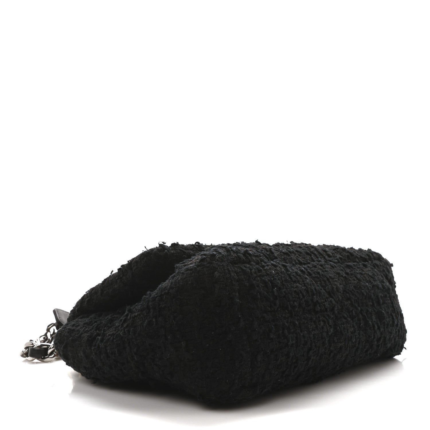 Tweed Quilted Medium Chanel 19 Flap Black