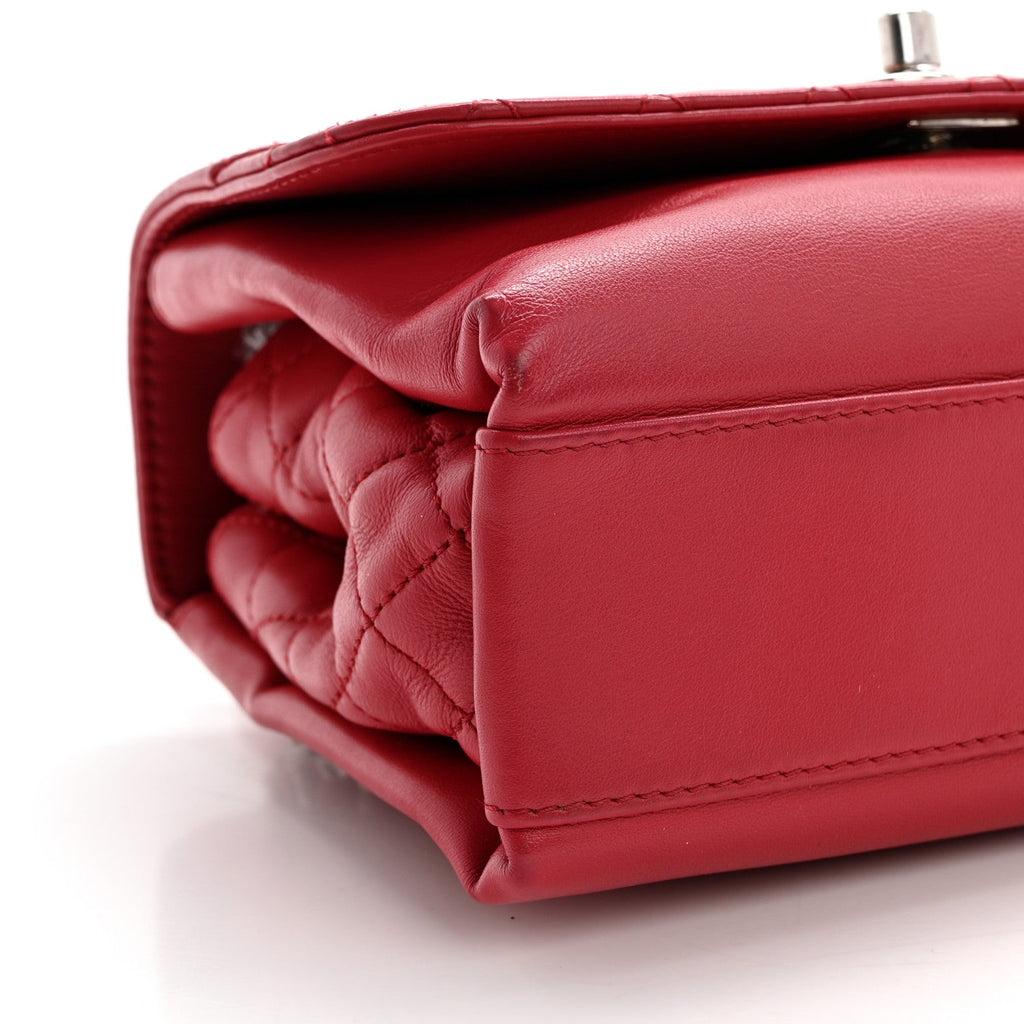 Calfskin Mini Tramezzo Flap Red