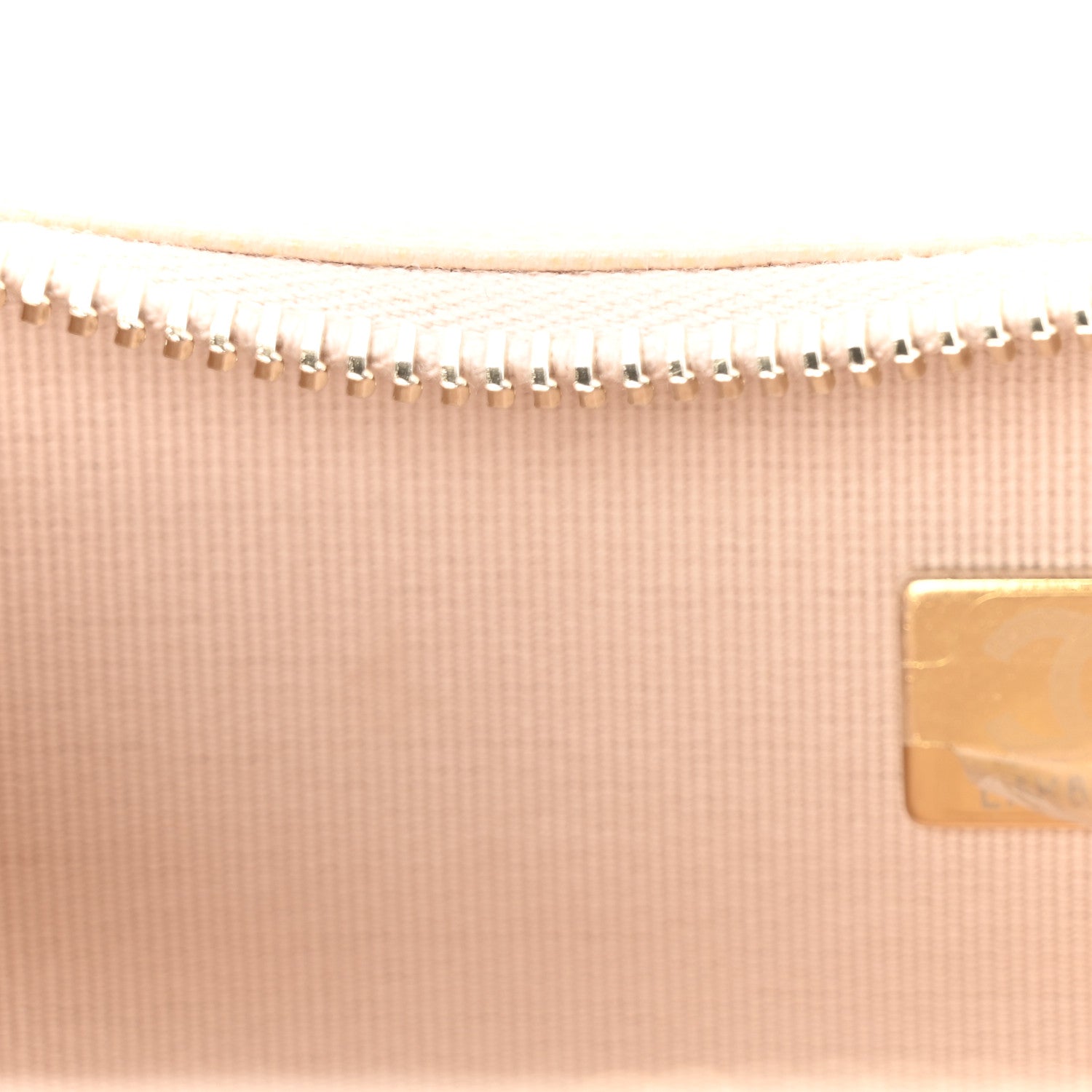Caviar Quilted Large Like A Wallet Flap Light Beige