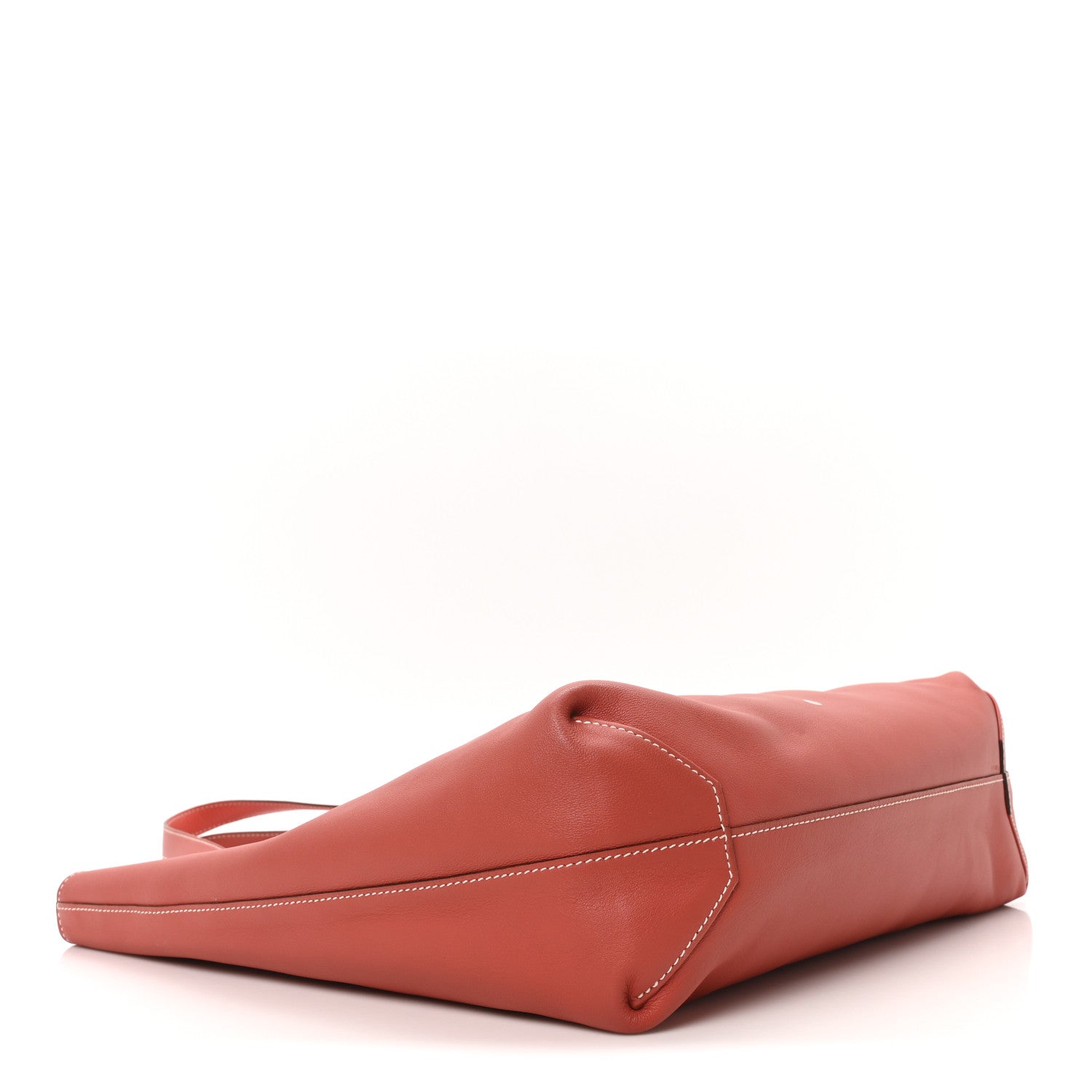 Taurillon Clemence Swift Double Sens 45 Reversible Tote Sanguine Rouge Pivoine