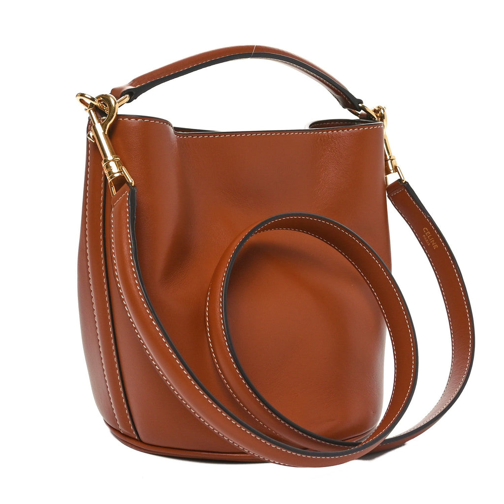 Smooth Calfskin Teen Bucket 16 Tan