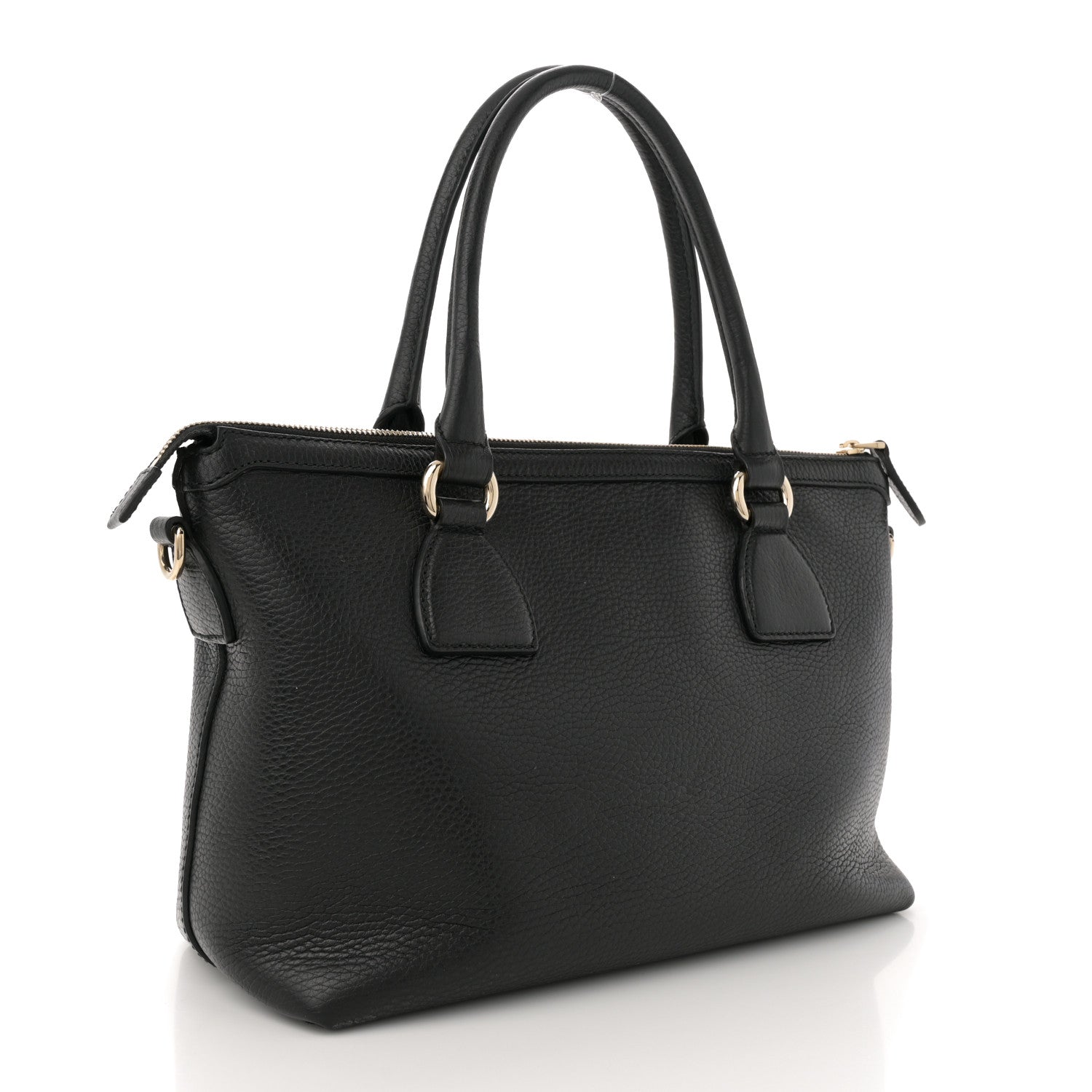Dollar Calfskin GG Charm Satchel Black