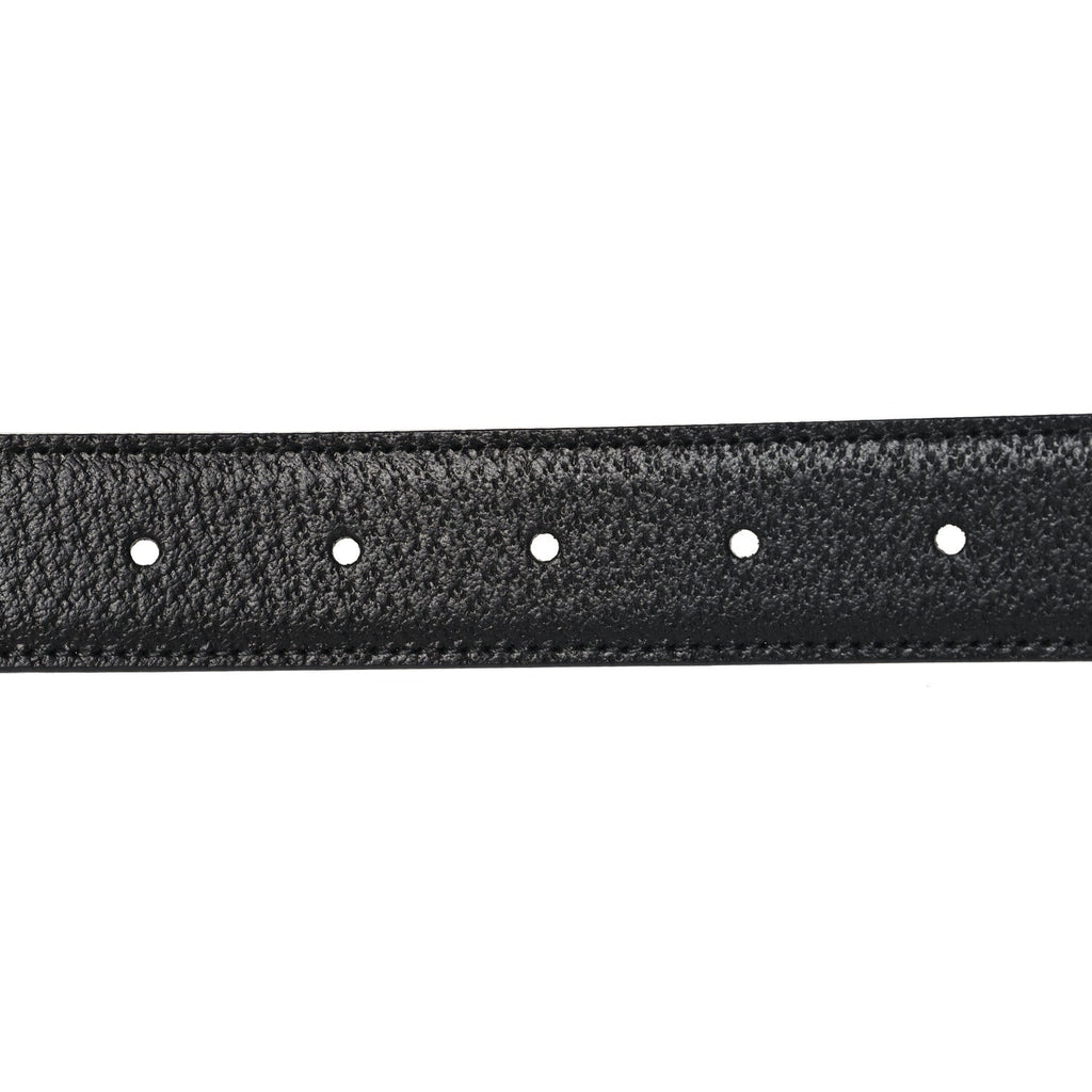 Textured Dollar Calfskin Ciny Calf Lux Squared Interlocking G 30mm Reversible Belt 110 44 Black