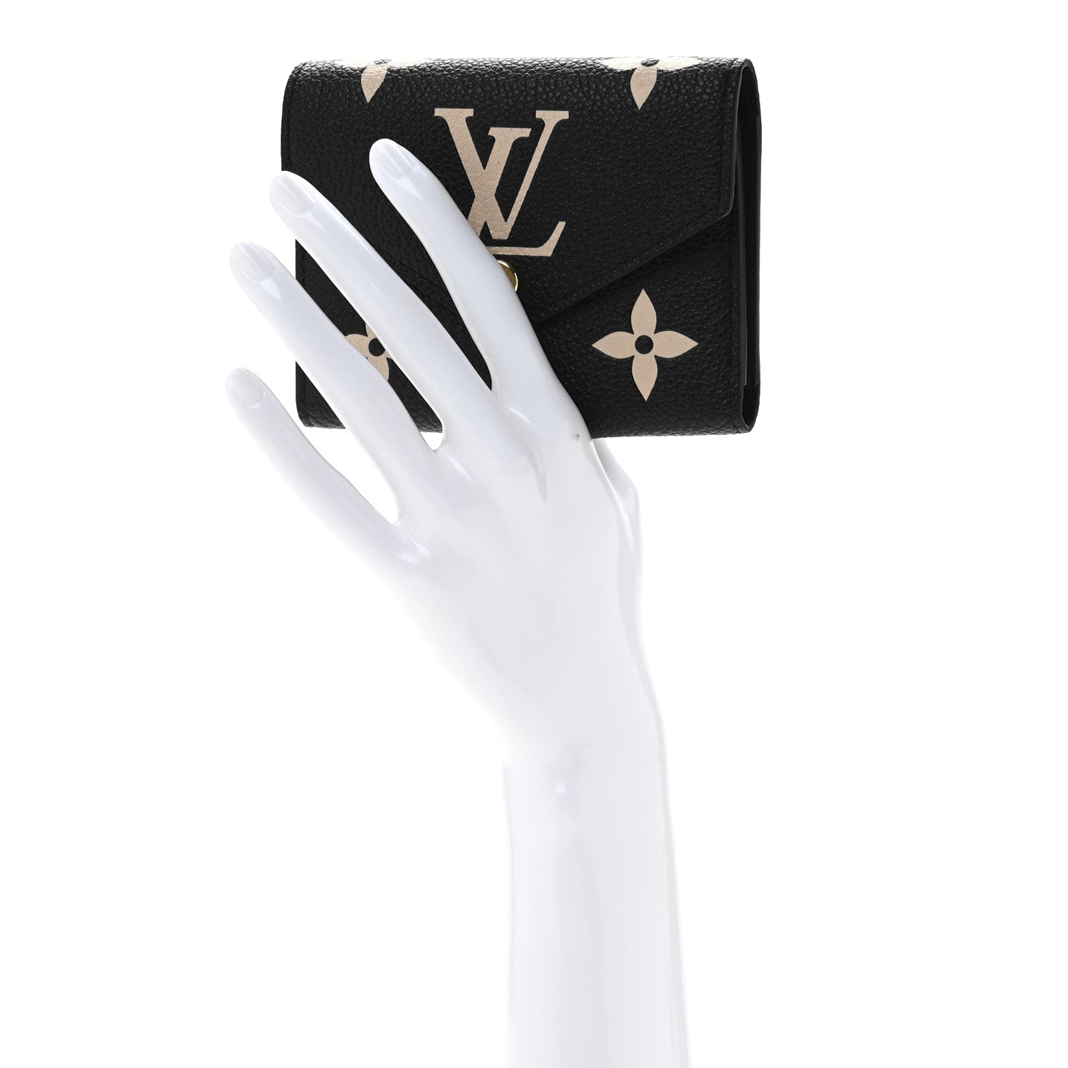 Empreinte Monogram Giant Victorine Wallet Black Beige
